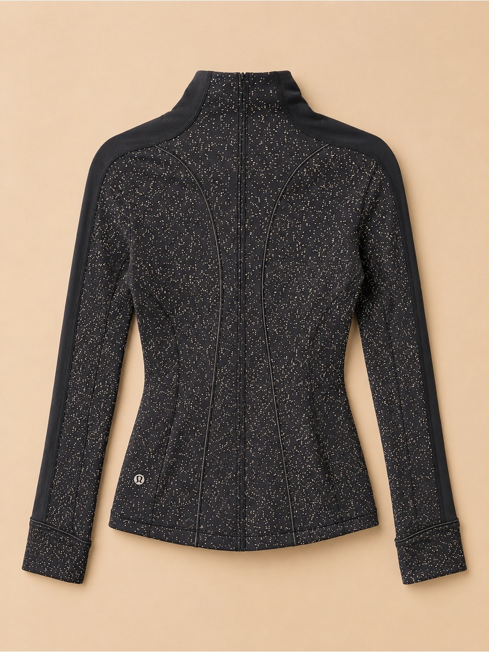 lululemon athletica Black Speckled Half-Zip Varsity Jacket - Picture 2 of 3